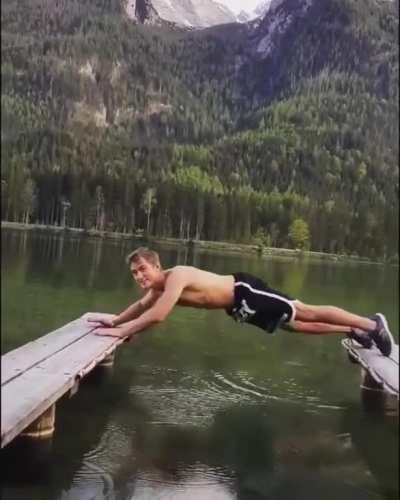 Backflip between bridges