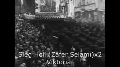 Wehrmacht ve Waffen SS tarafından sıkça söylenilen Alman Askeri Marşı - Sieg Heil Viktoria (zamanında kendim çevirip buraya atmıştım yeniden atayım dedim, orijinal içerik flair ı sıkıntı olmaz galiba)