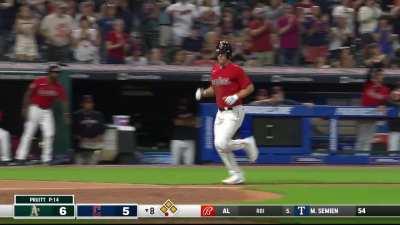 [Highlight] [Highlight] Steven Kwan delivers an rbi double that leads to a loose ball allowing Bo Naylor to score the go-ahead run in the 8th