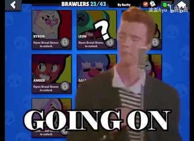 Rick Astley plays Brawl Stars