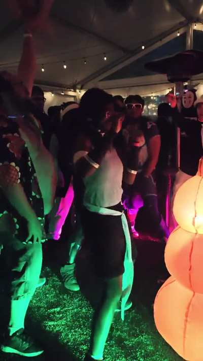Korra at a Rave xD