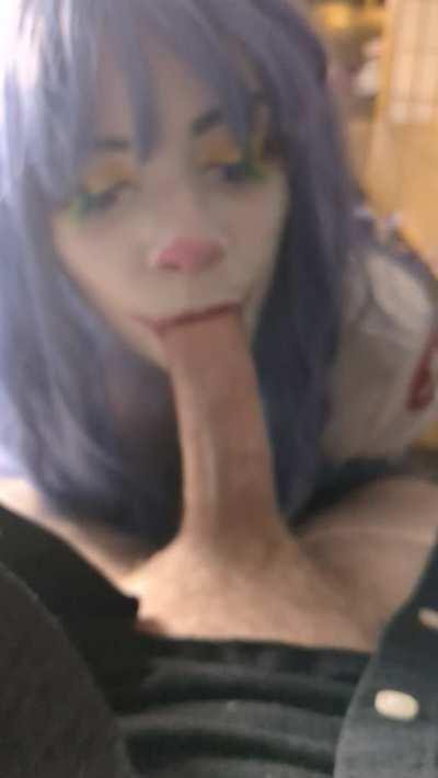 You're probably curious enough to let a clowngirl suck you off. I'd swallow every last drop.