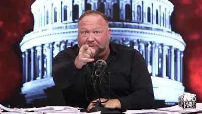 Alex Jones can't endure Q people anymore