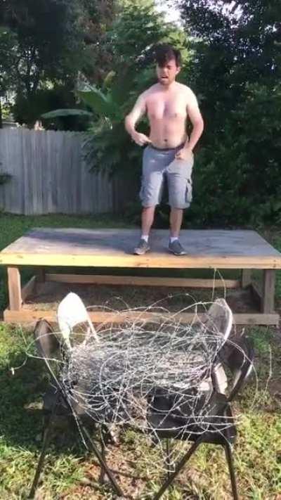 Good thing there was no electricity running through it