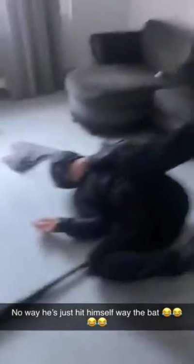 What Could Go Wrong playing with a bat