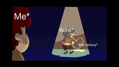 Everytime Kohli comes to bat :- 