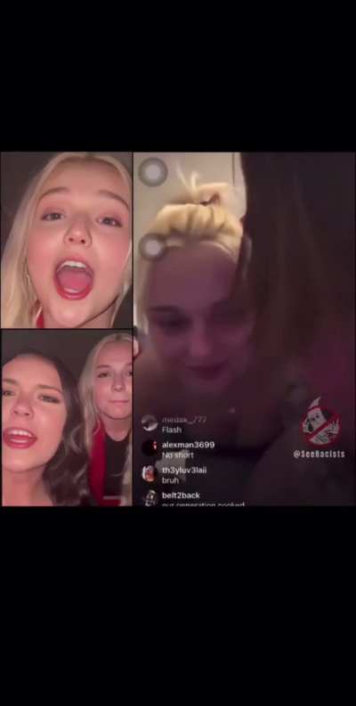 Racist white girl gets a taste of her own meds.