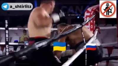 There are three things one can watch forever: fire burning, water falling, and Ukrainian boxer Vladyslav Sirenko knocking out a veteran of Second Chechen War from Russia Alexander Ustinov