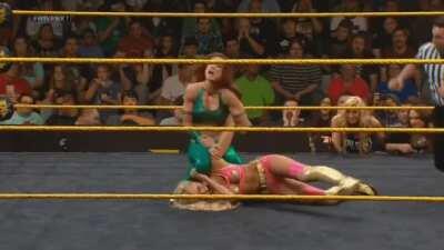 Becky sumbdues Summer Rae