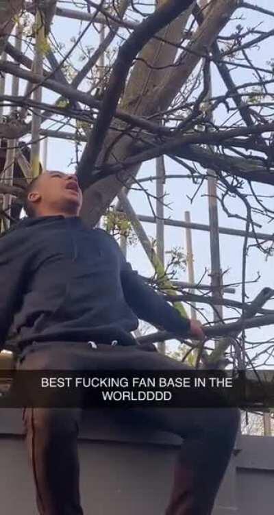 A clip from yesterday’s post protest celebration. Love this club to bits man.