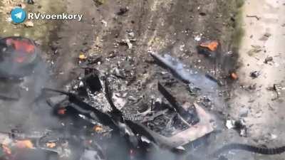 ru pov. Destroyed Ukrainian equipment in Seversk.