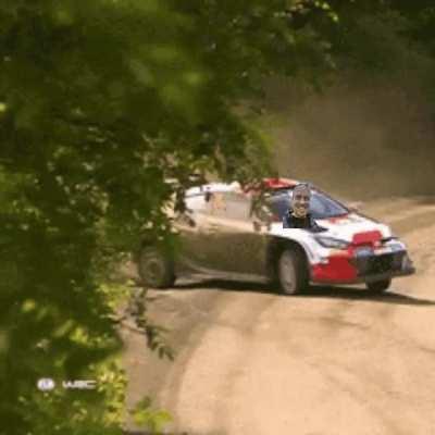 Reed chasing with his rental