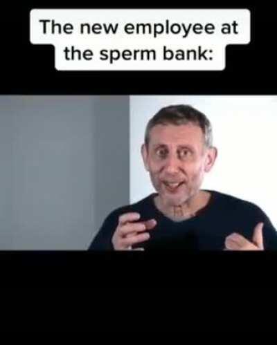 El nuevo empleado del banco de esperma