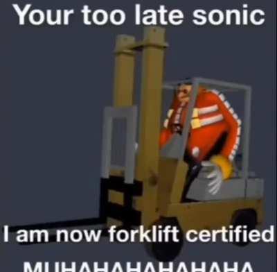 Guess who got officially forklift certified!