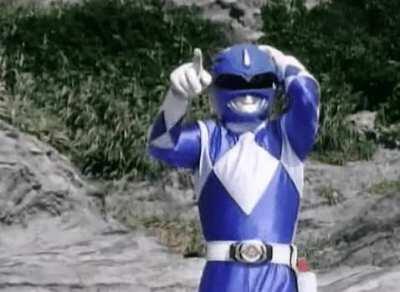 blue power ranger meme