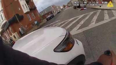 Baltimore anti violence activist Tyree Moorehead is shot dead by police while he tried to stab a woman in the face with a big knife