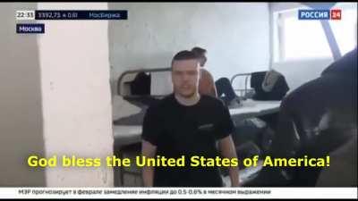 Based conscript on Russian TV