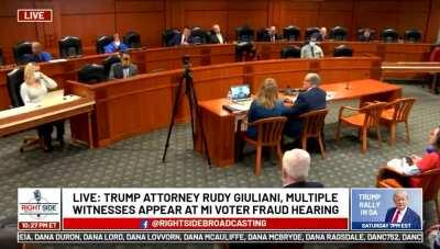 Michigan Rep Cynthia A. Johnson Asks Rudy Giuliani If He And The Former President Are Honest Men