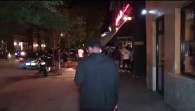 Shooting outside bar