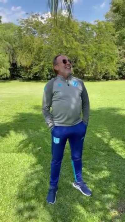 Francella hoy al despertarse.