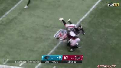 [Highlight] Robby Anderson gets absolutely decimated on a pass