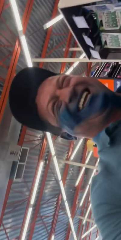 Spray paint can breaks in store