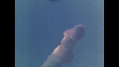 Polaris AX missile premature second stage ignition at Cape Canaveral on October 15th 1958