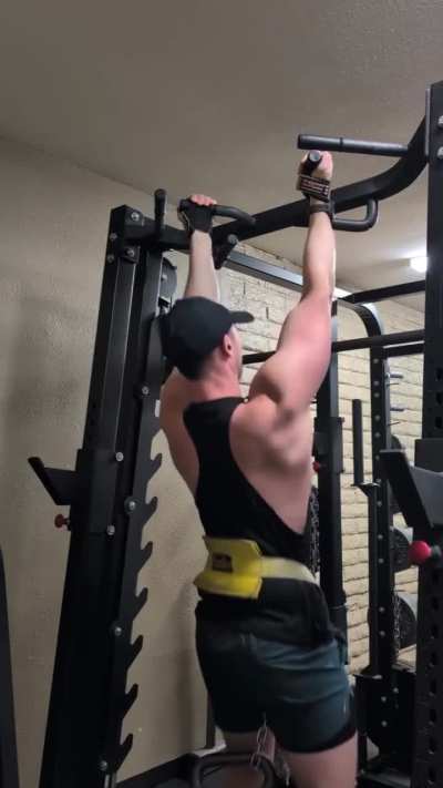 Weighted chin ups