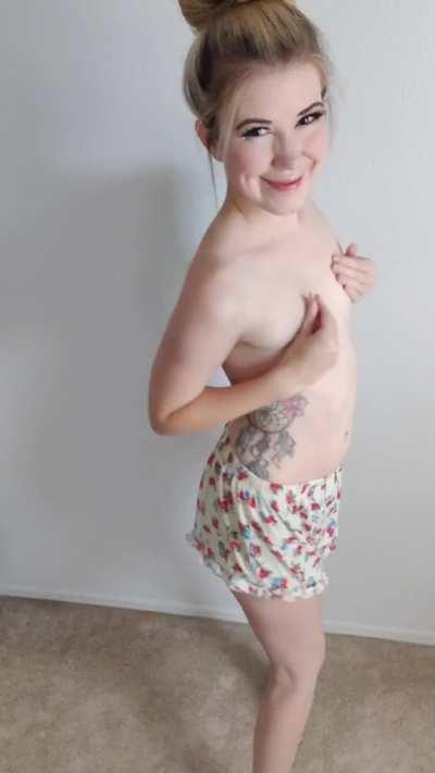 I like to strip out of my pjs