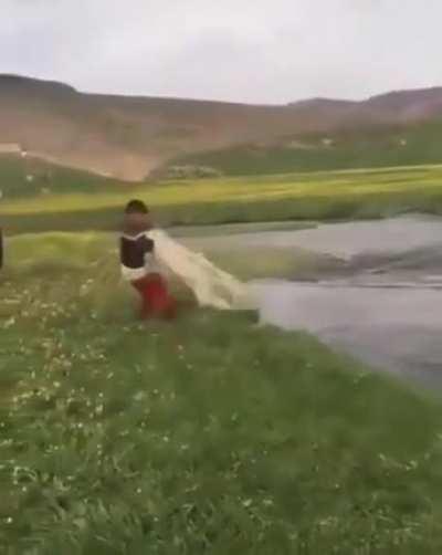 WCGW learning to fish in the river