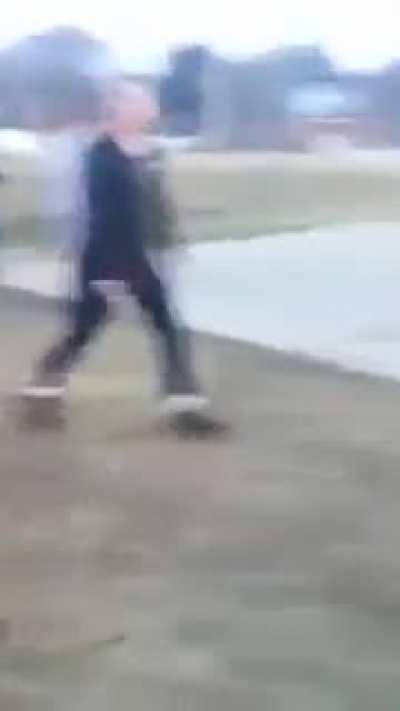 Girl talks shit then gets her face STOMPED after some chick completely bails out her friend from getting her ass beat