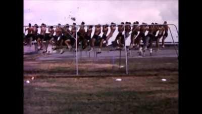 1962 High School PE during JFK looking like tanks, back when men were masculine.