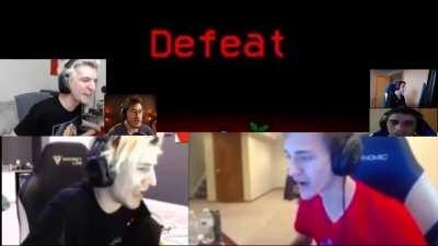 xQc's discord after the crewmates lose