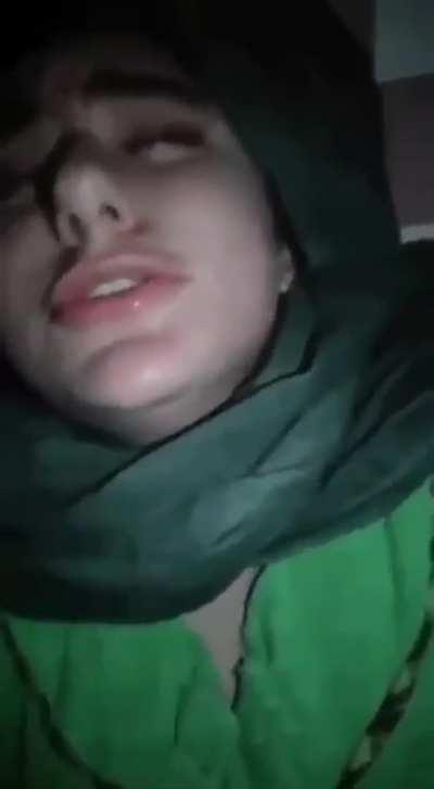 Horny Hijabi Dildo Orgasm