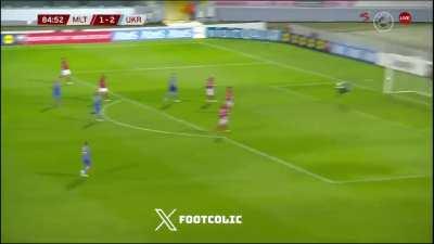 Malta 1 - [3] Ukraine | Mykhaylo Mudryk | 84'