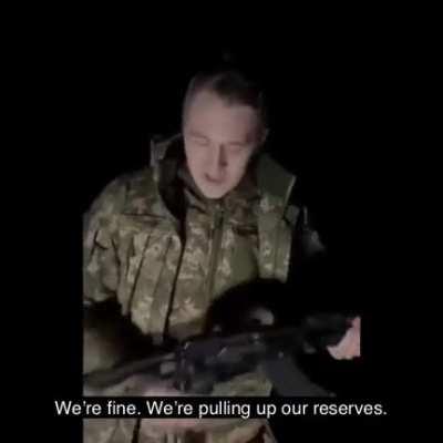 Ukrainian soldier sends message to Russian invaders.