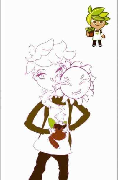 SpeedPaint of my Herb Cookie drawing :D