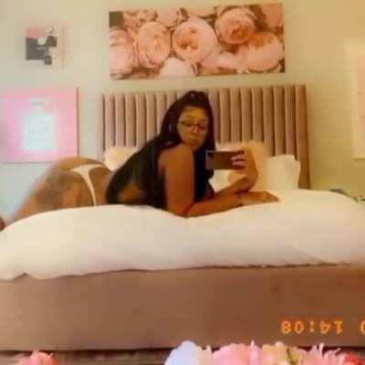 from her Instagram she posted a min ago