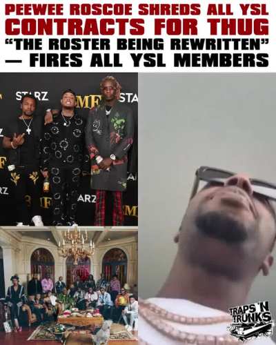 Peewee Roscoe disses Gunna and the rest of the YSL rats. He says he needed to buy streams cause nobody was fuccin wit that last album. Also told buddy to 'go work that out' 🏋🏾‍♂️ when referring to a new contract cause they already shredded his and the oth