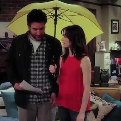 Ted and Tracy rehearsing for the final scene of HIMYM❤👉👈🥺