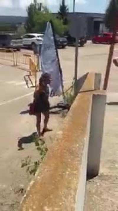 QAnnoying people waiting in line to get vaccinated. Captured in Manresa, Barcelona.