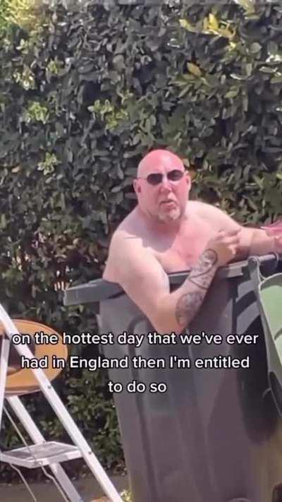 British man chilling in france