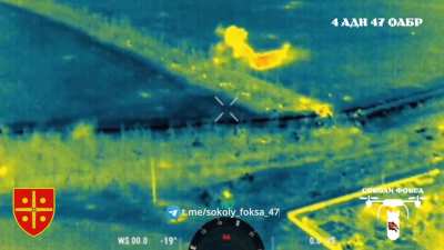 Intense Ukrainian shelling on a Russian infantry assault grouping on the outskirts of Pokrovsk, January 2025 (at 48.2314, 37.1220)