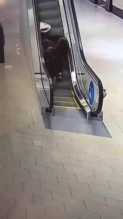 Drinking at the mall!