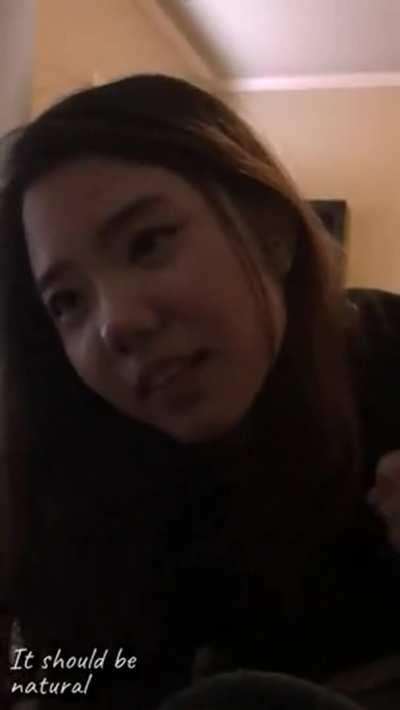 Adorable Korean handjob