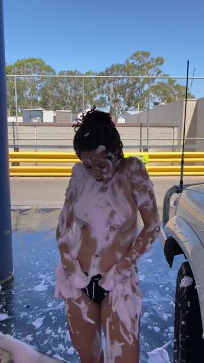 Fun at the car wash