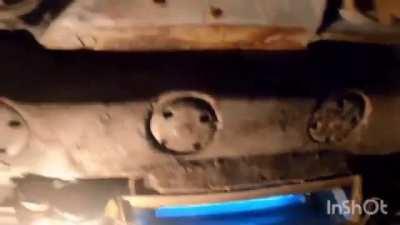 ua pov UA T-64BV gets hit by an explosive round during operation. Aftermath footage shows damage to machine gun and optics. Soldier says reactive armor worked as intended.