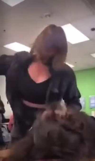 At least she is wearing a mask