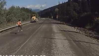 Sprinting wasn't part of the job description