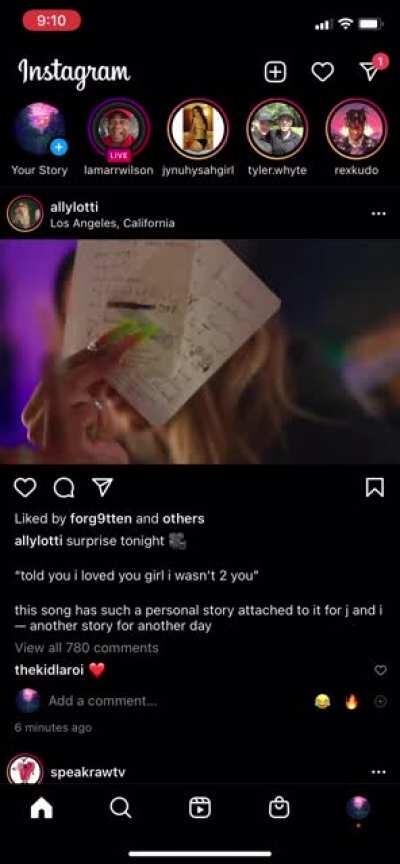 Anyone else catch this sneaky snippet before she took it down?